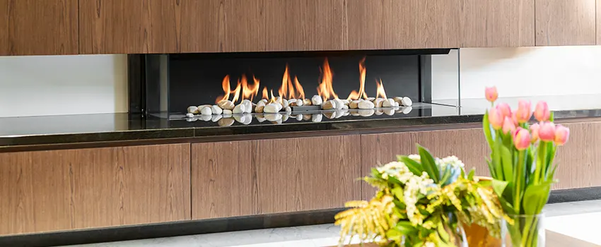 Double-height Fireplace Design Refurbishment in Artesia, California